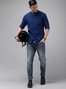 Chemise à manches courtes pour homme, nouvelle collection printemps 2022, boutons, décontracté, couleur unie, tenue d'affaires, bureau - Product Image 4