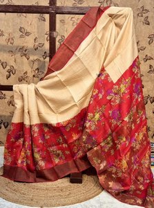 Magnifiques saris en soie Kanchi à petite bordure avec pallu pour les occasions de fête - Product Image 4
