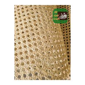 ECO FRIENDLY NATURAL AND SYNTHETIC <b>RATTAN</b> CANE WEBBING ROLL SEMI BLEACHED MATERIAL <b>SHEET</b> FOR FURNITURE DECORATION - Product Image 3