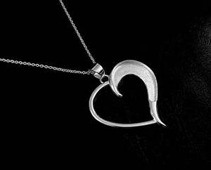 <b>Heart</b> Shape Blank Bezel Pendant Setting 925 Sterling <b>Silver</b> Good For Pour Crushed Opal Resin & Ashes Work Keepsake Breastmilk - Product Image 1