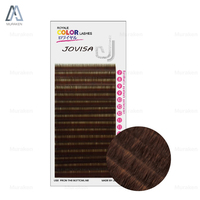 Extensions de cils en faux vison 3D faites à la main avec logo personnalisé, style coloré, courbure J, faux cils Muraken E7B2B00