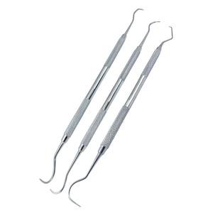 12cm acier inoxydable microscopique ciseaux sonde pince à épiler manuel Source d'alimentation Micro crochet spatule spéculums sondes - Product Image 3