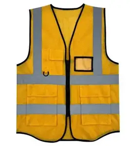 Designer Tri Color Adjustable Lighted Safty Jackets Safety Vests Reflective Hi Vis Canada For Men
