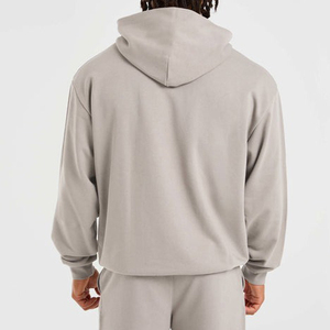 Nuevas sudaderas con capucha de gran tamaño de invierno para hombres cosidas hechas a medida 100% algodón polar bolsillo Venta caliente cómoda calidad Premium - Product Image 3