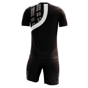 Ensemble de shorts de maillot de football évacuant l'humidité imprimé par transfert de chaleur sur mesure pour les équipes séchage rapide respirant antibactérien 100% - Product Image 2