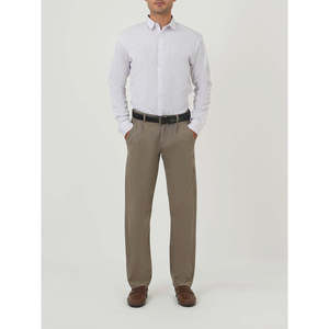 ALKAS MC2413 Pantalon Chino Décontracté Coupe Droite en Laine et Coton Taille Moyenne, Fermeture Éclair, Couleur Unie, Formel Classique XL - Product Image 2