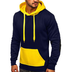 Sweat à capuche thermique à manches longues pour homme en coton 100% personnalisé ODM, tissu polaire imprimé en 3D uni, design d'hiver, fermeture éclair - Product Image 2