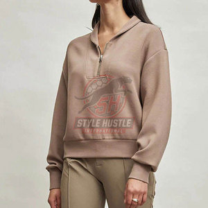 Sudaderas de media cremallera de alta calidad para mujer, sudaderas de media cremallera de moda para mujer, sudaderas de estilo urbano para hombre - Product Image 6
