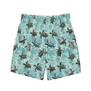 Short de bain uni imprimé tortue short de bain respirant séchage rapide léger court teint uni pour hommes - Product Image 1