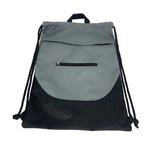 Durable Portable Fashion Drawstring <b>Backpack</b> With Zipper and Custom Logo - Product Image 2