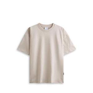 T-shirt formel pour homme, col rond, manches courtes, coupe ample, mélange polyester/coton/élasthanne, respirant - Product Image 1