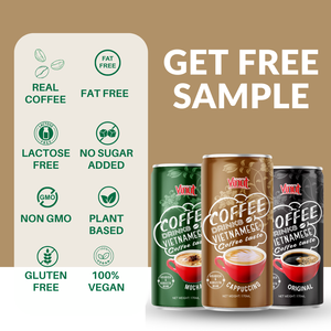 VINUT 170ml Cappuccino Coffee Drink - Arabica & Robusta Beans, sin OGM, sin lácteos, Etiqueta Privada, OEM ODM personalizable - Product Image 5