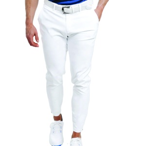 Pantalon d'affaires à coupe étroite en coton golf uni à la mode à l'extérieur et pantalon personnalisé pour hommes - Product Image 1