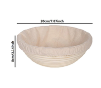 Ensemble de paniers d'épreuvage au levain en gros Panier en rotin de 6 pouces pour l'épreuvage de la pâte Panier à pain rond en lin