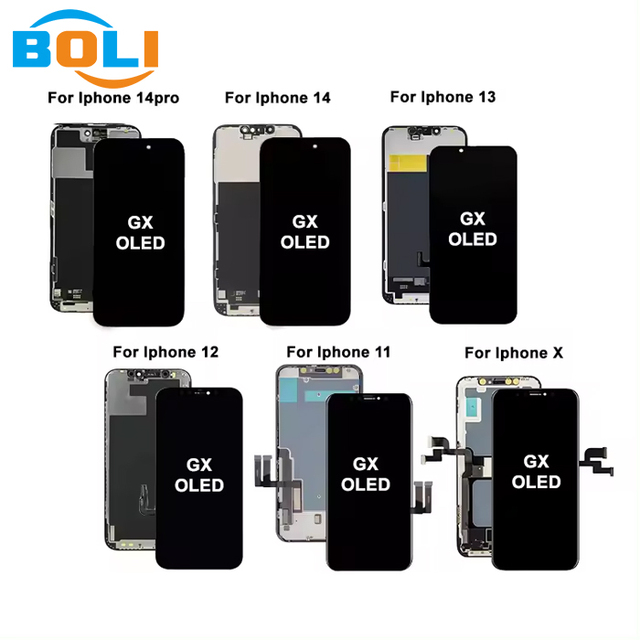 Factory Wholesale Mobile Phone Lcd Screen for Iphone X Xr Xs 11 12 13 14Pro Max Display for iphone X XR GX Oled JK Incell Screen
