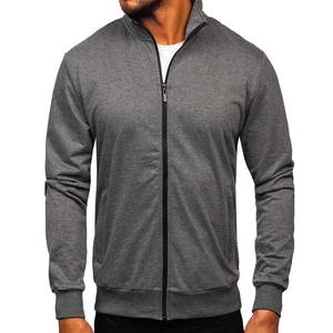 Solid Color Fashion <b>Long</b> <b>Sleeve</b> Man Jacket <b>Top</b> Drawstring Stitch Pockets Zipper Loose <b>Black</b> Autumn Sweatshirt - Product Image 6