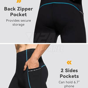 กางเกงรัดกล้ามเนื้อเอวสูงสำหรับผู้ชายกางเกงรัดกล้ามเนื้อเอวสูงออกแบบได้ตามต้องการ - Product Image 2