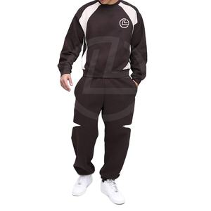 Conjunto Deportivo Urbano de Invierno para Hombre con Sudadera con Capucha y Pantalones Holgados de Algodón y Poliéster con Dobladillo Elástico - Product Image 1