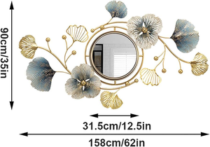 Espejo redondo de diseño con marco de acero inoxidable interiores modernos elegante espejo de pared redondo contemporáneo con acero inoxidable - Product Image 2