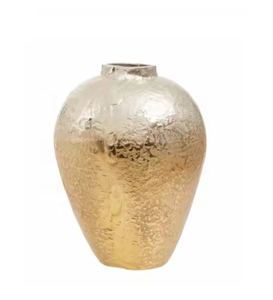 Floreros de metal dorado con forma elegante Florero de metal elegante con acabado plateado La mejor calidad disponible en MOQ bajo - Product Image 6