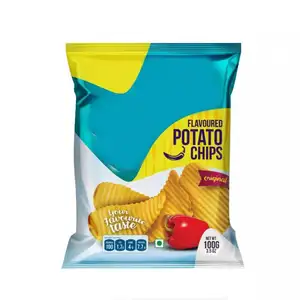 Penjualan paling laris tas plastik pisang popcorn chip kentang kantong aluminium foil