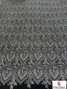 Tissu en velours brodé de paillettes élégant pour robes de soirée de luxe, robes de mariée, occasions spéciales, mode populaire au Qatar - Product Image 6