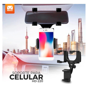 Supporto universale per telefono da auto da appendere allo specchietto retrovisore - Colori assortiti - Product Image 2
