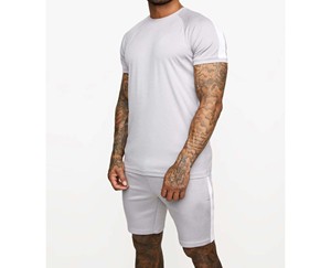 Ensemble de short coupe-vent personnalisé de haute qualité pour hommes-Coupe décontractée 100% ensemble de short en nylon respirant en polyester pour hommes - Product Image 1