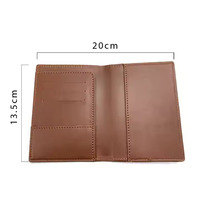 Porte-passeport design personnalisé rouge noir bleu marron vente en gros
