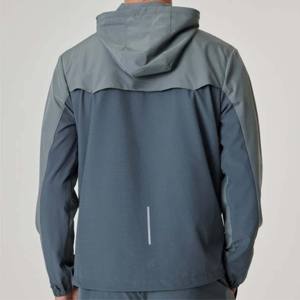 Cortavientos de dos tonos de moda para hombres-Chaquetas de bloque de color elegantes y cómodas para actividades al aire libre y uso diario - Product Image 3