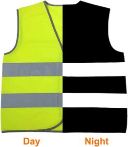 Chaleco DE SEGURIDAD reflectante de alta visibilidad con cremallera frontal y logotipo personalizable Ropa DE SEGURIDAD reflectante - Product Image 5