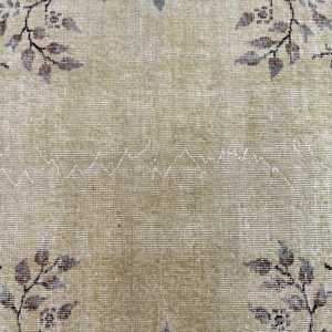 3.2x6.8 ft Rug, Vintage Turkish Accent Rug, <b>Brown</b> <b>Wool</b> Rug - Product Image 3