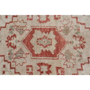 พรมวินเทจขนาดใหญ่พิเศษ 7.7x12.2 ฟุต พรมตุรกี พรมขนสัตว์ลายดอกไม้สีแดงเทา - Product Image 5