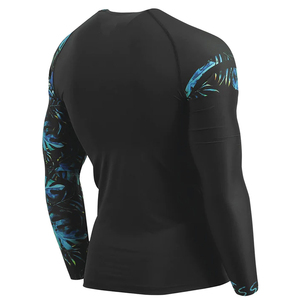 2025 Best Quality MMA Rash Guard Digital Printed Tops Fitness Running Round-Neck Rash Guard For <b>Men</b> BY AMAZING INDUSTRIES - Product Image 4