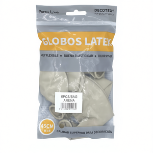 Ballons en latex Decotex 45 cm, couleur Arena R18, décoration de fête - Product Image 2