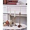 Juego de 3 portavelas de bronce, candelabros, decoración para decoración del hogar y Navidad - Product Image 5