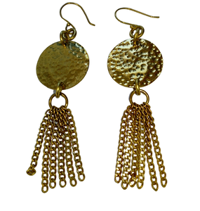 Pendientes atractivos de latón para niña Pendientes de gotas de patrón de calidad admirable Disponible artesanía natural más vendidos - Product Image 6