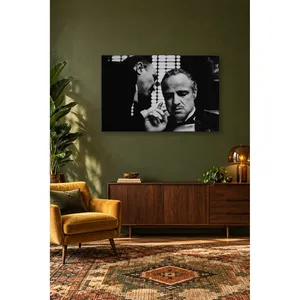 Impression sur toile en noir et blanc de la scène du film Le Père Noël (Fida) - Product Image 4