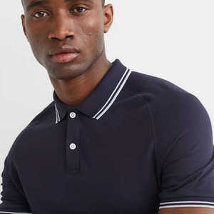 La mejor venta El diseño más popular Slim Fit Color sólido Hombres Polos En crew fitness Precio al por mayor Hombres Polo Camiseta - Product Image 6