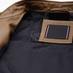 Nouvelle veste en cuir de course moto pour homme, design personnalisé, veste en cuir de course moto et automobile pour homme à vendre - Product Image 6