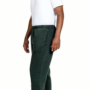 Ensemble sweat-shirt et pantalon de survêtement en molleton délavé à l'acide, uni, vintage, pour hommes - Product Image 4