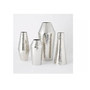 New Arrival Designer Aluminum Flower <b>Vases</b> Antique Finishing Flower <b>Vases</b> With Handmade Decoration at Affordable Price - Product Image 5