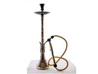Nouveau style, design créatif, luxe, finition laquée personnalisée, ensemble de chicha Farida en laiton massif de type droit et haut, 85 cm