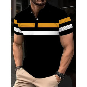 Tissu en coton tricoté anti-rides personnalisé avec logo OEM pour chemises homme, style décontracté, golf, design uni, 180 grammes, séchage rapide, respirant, haute qualité - Product Image 4