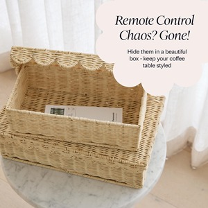 Boîtes de rangement décoratives empilables avec couvercle, paniers faits à la main en rotin naturel, cercle moderne, écologiques, multifonctionnels, fabriqués au Vietnam - Product Image 5
