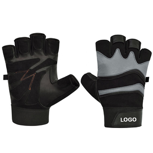 Mujeres Hombres Gimnasio Fitness Body Building Entrenamiento Medio dedo Logotipo personalizado Guantes de gimnasio para la venta - Product Image 5