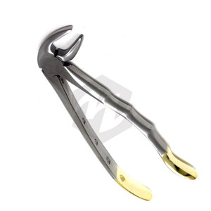 Fórceps dentados de extracción Dental MD3, incisivos inferiores, raíces bicúspides, mango dorado, instrumentos médicos quirúrgicos - Product Image 4