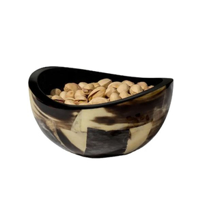 Bol en corne de buffle vintage Bol en corne de service à salade Fabricant en gros Nouveau design de l'Inde Accessoires de cuisine - Product Image 3