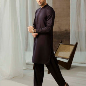 Salwar Kameez élégant pour hommes pakistanais, tenue traditionnelle ethnique musulmane décontractée pour mariage, Eid et Jumma - Product Image 1