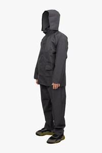 Ensemble imperméable et coupe-vent léger et élégant pour le camping et les activités de plein air, avec capuche pliable, confortable pour toutes les occasions, disponible en gros - Product Image 3